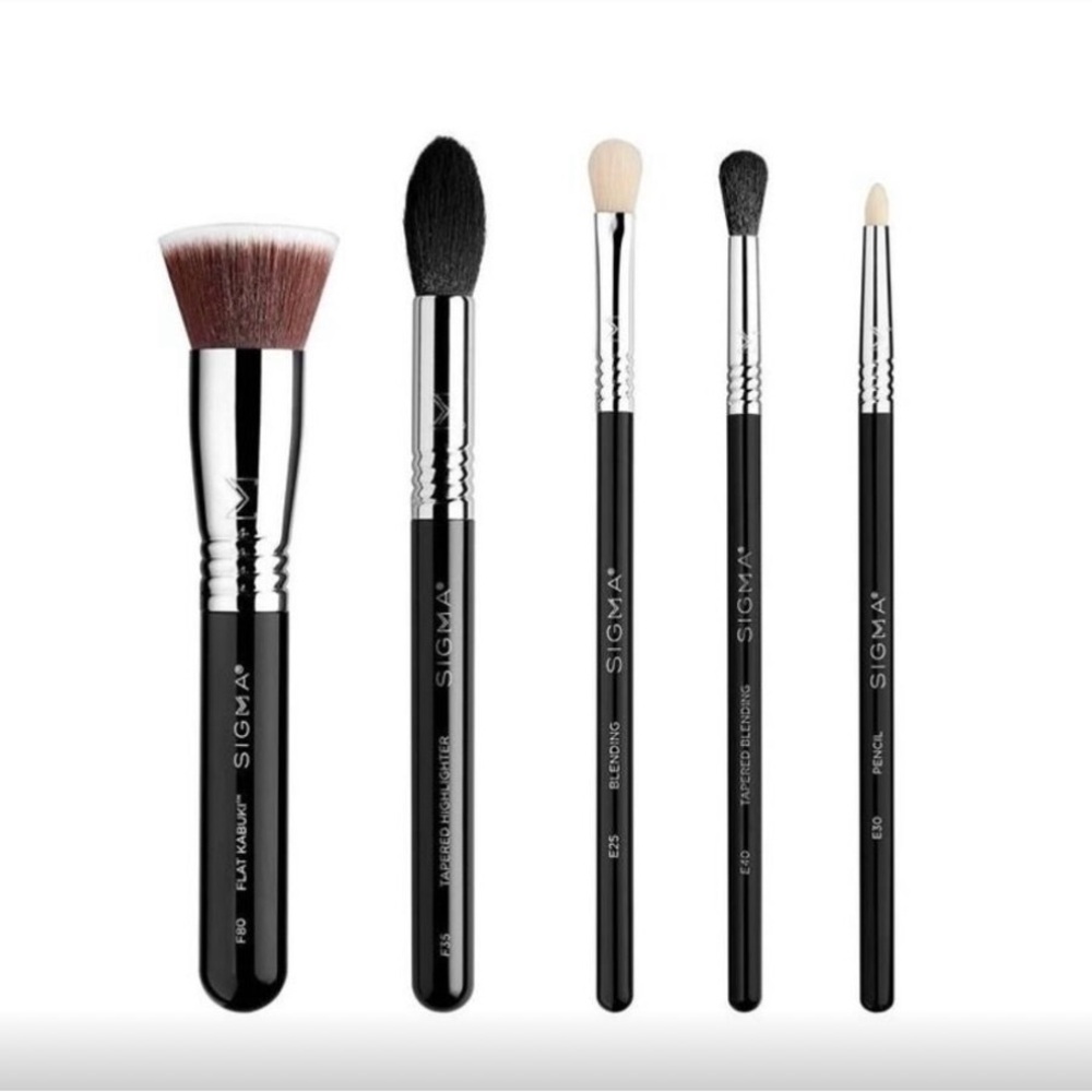 FINAL REDUCTION. Sigma Beauty - Sigma Beauty Most-Wanted Brush Set - 5pc Black.